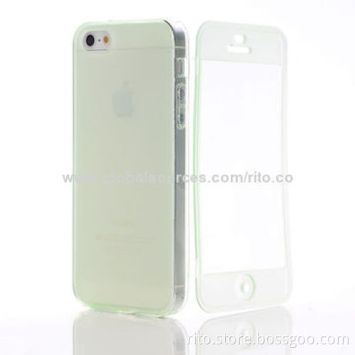New TPU Cover Case with Screen Cover for iPhone 5/5s